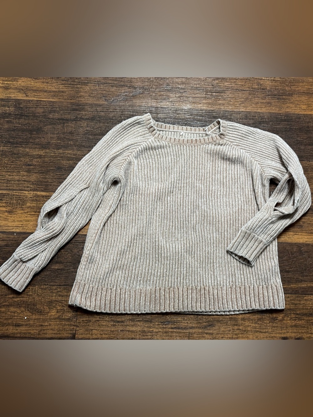 Blush Pink Ribbed Women's Sweater - Classic Crewneck